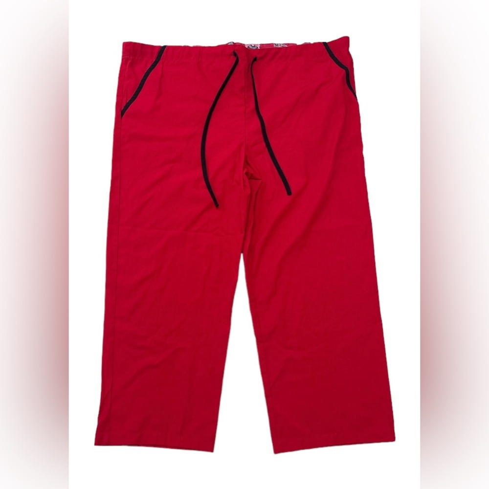 Scrub Dudz Men’s Red Ohio State University Buckeyes Medical Pants Drawstring L